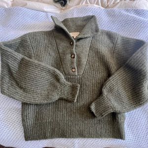 Sezane Mickey Jumper Khaki Size S